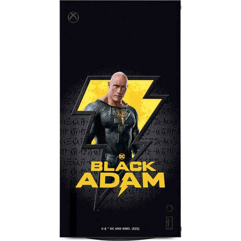 DC Comics Black Adam Movie Art Character and logo XBox Series X Digital Edition Console Skin